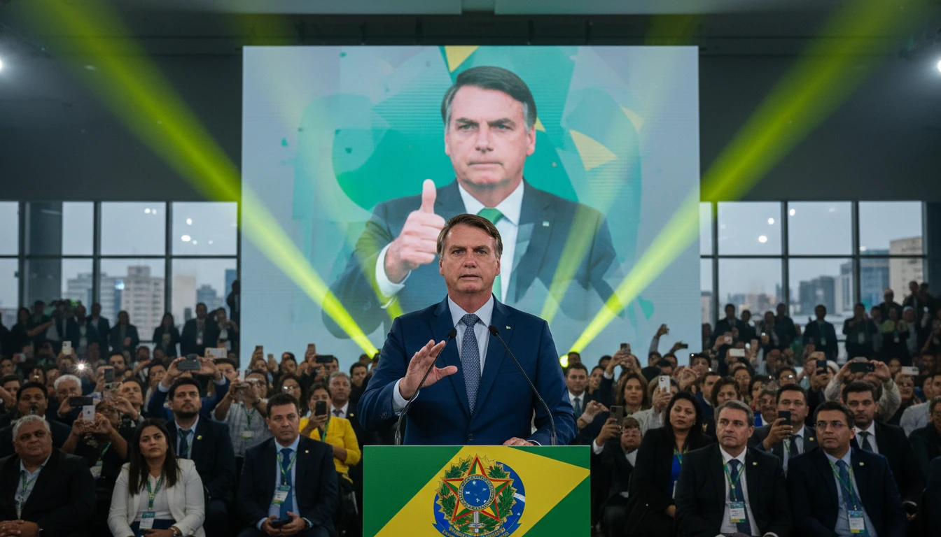 Flávio bolsonaro oficializa candidatura presidencial e diz cumprir missão paterna