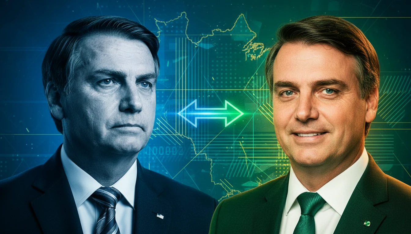 Jair bolsonaro aponta flávio como sucessor em potencial para a disputa presidencial de 2026