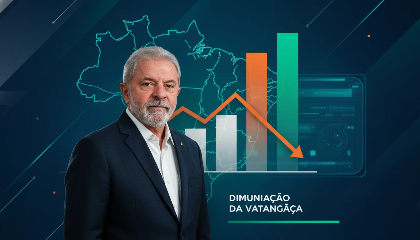 Lula mantém liderança, mas vantagem diminui em nova pesquisa presidencial