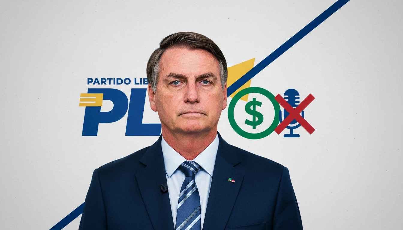 Partido liberal suspende funções e interrompe salário do ex-presidente jair bolsonaro